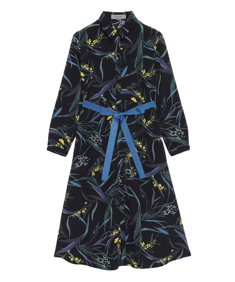 大柄フラワープリントロングシャツワンピース | HAN AHNSOON ONLINE STORE