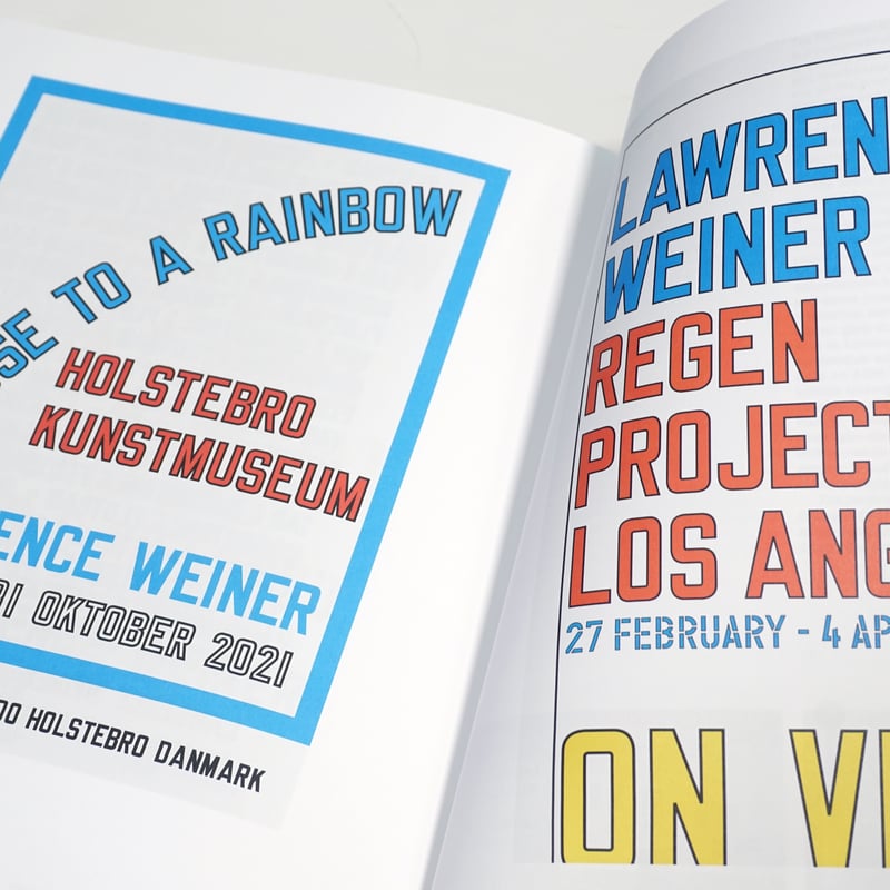 OF & ABOUT POSTERS: THE LAWRENCE WEINER POSTER