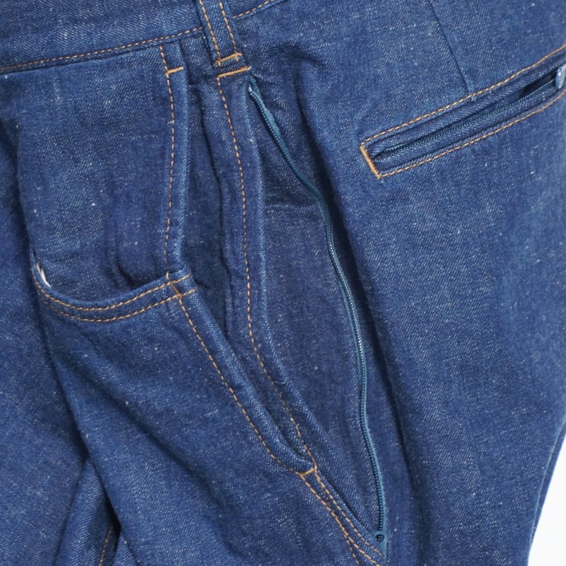 BROCHURE 25ss 1P ダメージ加工 DENIM ブルー L BROCHURE 25ss 1P ダメージ加工 DENIM ブルー L
