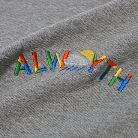 ALWAYTH Multi-colored embroidered T-Shirt Heather Gray