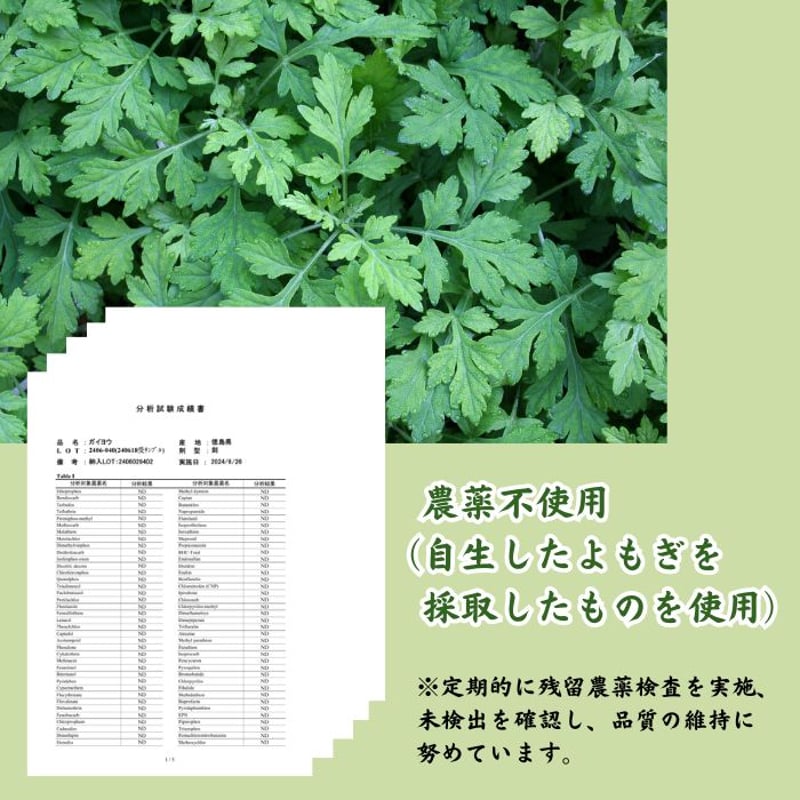 よもぎ茶（リーフ） | 高山茶園