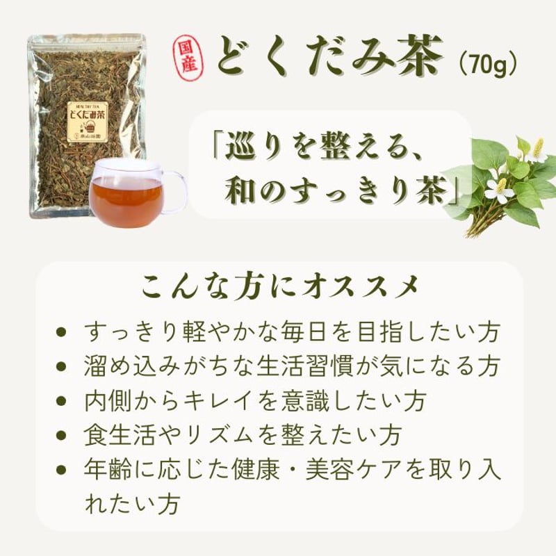 どくだみ茶（リーフ） | 高山茶園