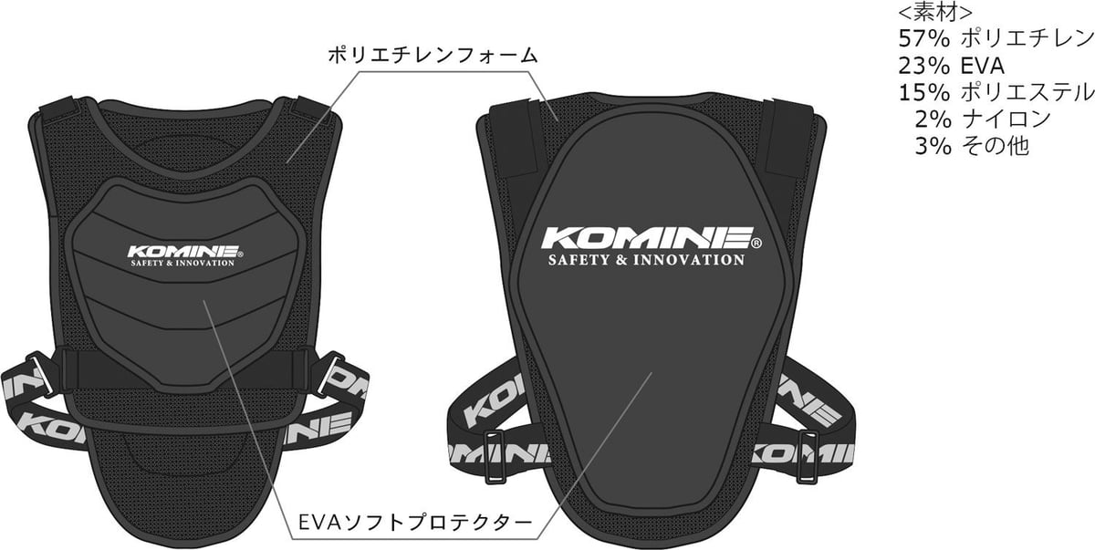 KOMINE / スプリームボディプロテクター KIDS | BMX STUDIO store