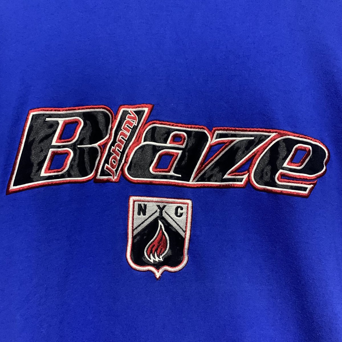 【JOHNNY BLAZE】90s big applique logo Tee | POTION