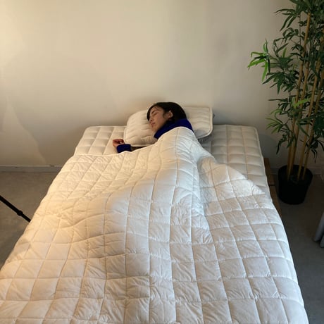 京都府認定商品　ＰＲＥＭＩＵＭ　ＷＯＯＬ　ライトウェイト掛け（ダブル）