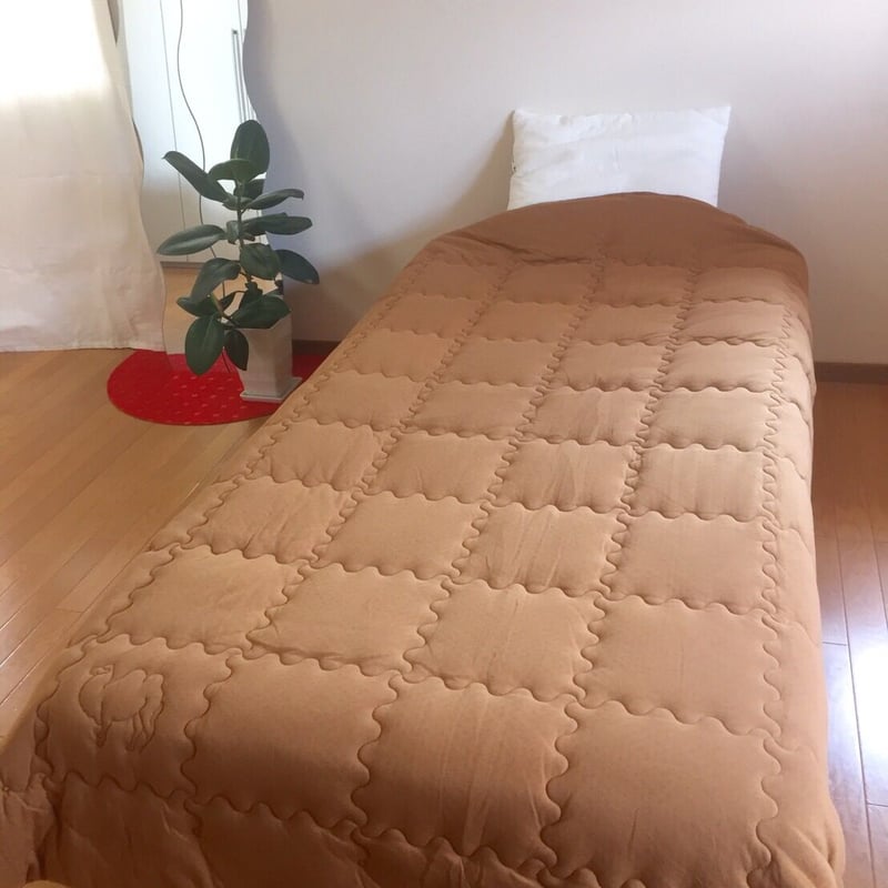 高級ラクダ100%羽毛☆モリリン製キャメル肌掛け布団ふとんダブル
