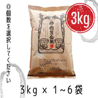 伊佐黄金米　白米　3kg×1～6袋