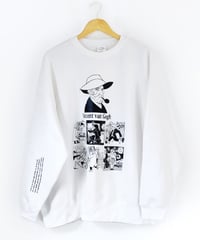 ゴッホスウェット ビッグシルエット White× Black ヒマワリ