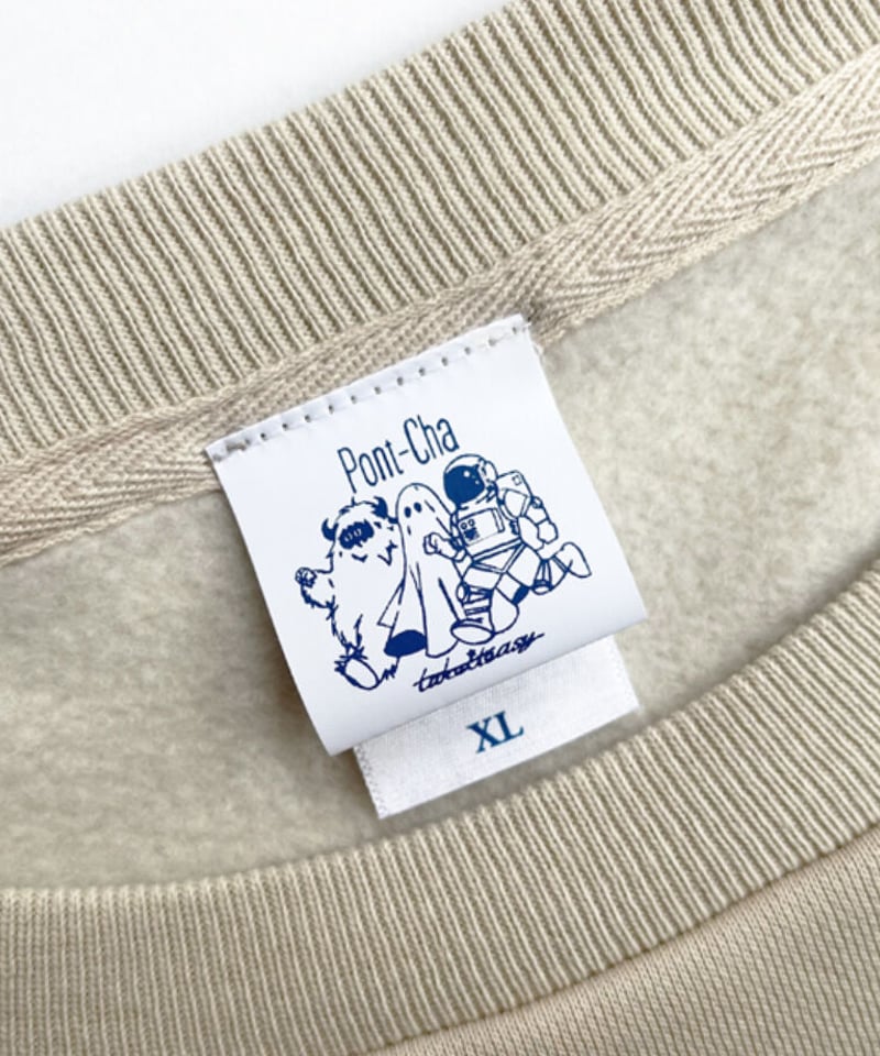 ゴッホスウェット ビッグシルエット Beige×Navy 糸杉 | Pont-Cha