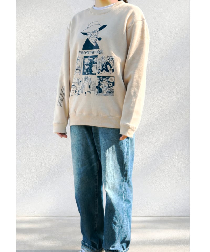 VAN GOGH Chinese Astres Crew：スウェット◆ Van Gogh Terry Crewneck – Arttitude