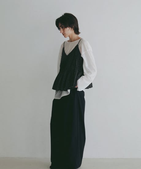 ETRE TOKYO コットンドビーカシュクールキャミソール