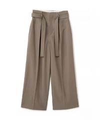 ETRETOKYO　ベルテッドタックワイドパンツ