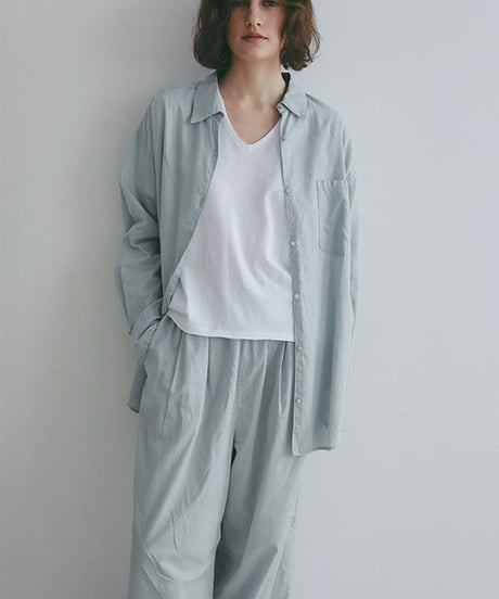 ETRE TOKYO ガーメントダイソフトシアーシャツ