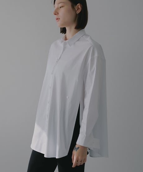 MANOF OVER SIZED 2WAY SHIRTホワイト