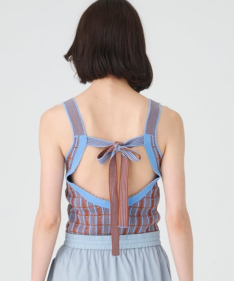 venit RETRO JACQUARD KNIT TANK TOP