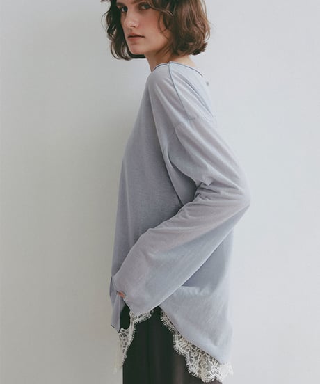 ETRE TOKYO センターピンタックシアーロンTee