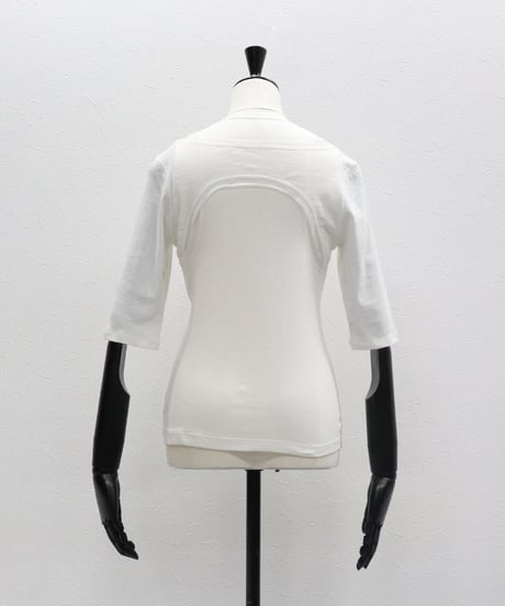VERSEAU テレコメチュール 立体切替デザインTシャツ