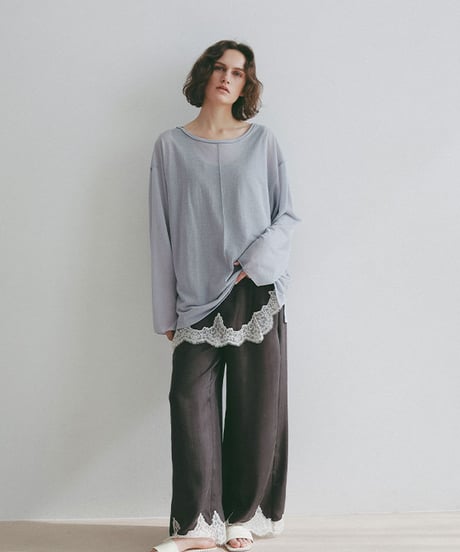 ETRE TOKYO センターピンタックシアーロンTee