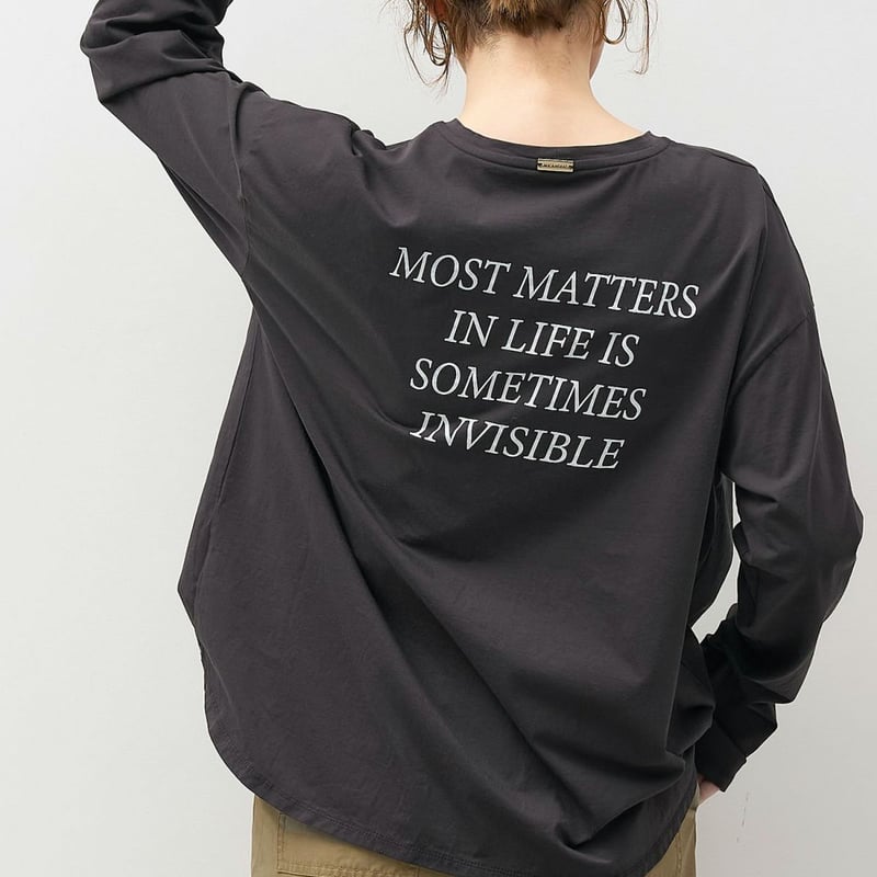 バックプリントロゴロングT-shirt | SLOW