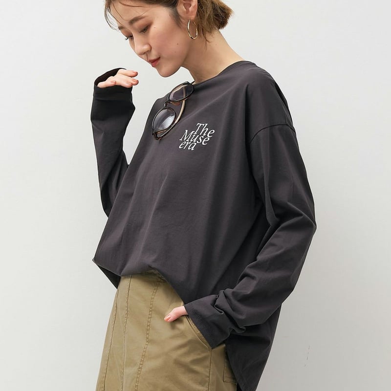 八太！！ バックプリントロゴ　ロングtシャツ バックプリントロゴロングT-shirt | SLOW