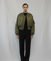 【受注】ANTHOM26AW タック入りパフスリーブ　リバーシブルMA-1