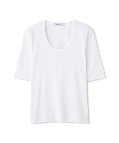 ETRE TOKYO ボールドショルダーUネックTee