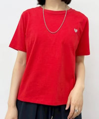 cynical ハート刺繍Tシャツ