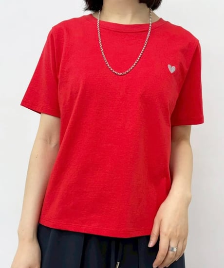 cynical ハート刺繍Tシャツ