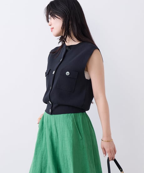 MICA&DEAL　クルーネックニットベスト