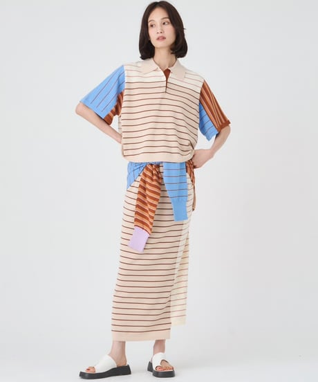 VENIT CRAZY BORDER POLO　KNIT