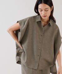marmors ショルダータックフレアシャツ