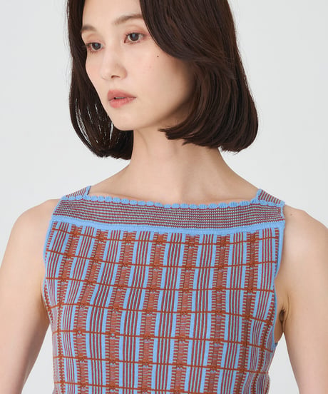 venit RETRO JACQUARD KNIT TANK TOP