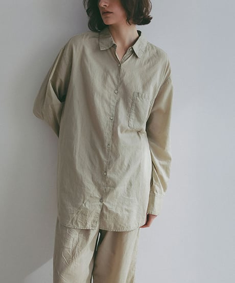 ETRE TOKYO ガーメントダイソフトシアーシャツ