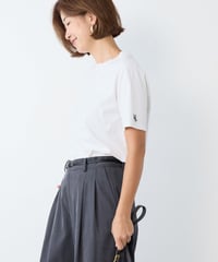 MICA&DEAL 接触冷感/UVカット-ワンポイント刺繍T-shirt
