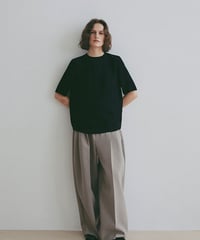 ETRE TOKYO　ダブルクロスハイウエストタックパンツ