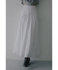 MANOF HIGH WAIST TIERED SKIRT ホワイト