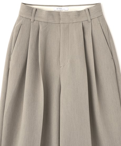 ETRE TOKYO　ダブルクロスハイウエストタックパンツ