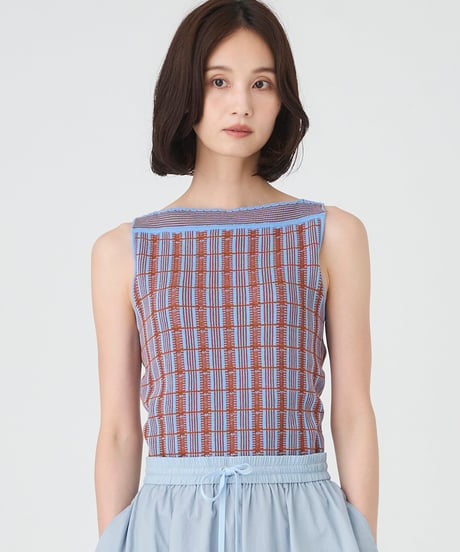 venit RETRO JACQUARD KNIT TANK TOP