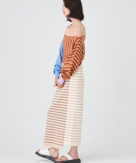 CRAZY BORDER SKIRT/DRESS