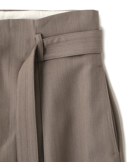 ETRETOKYO　ベルテッドタックワイドパンツ