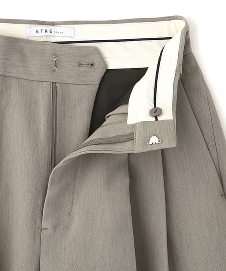 ETRE TOKYO　ダブルクロスハイウエストタックパンツ