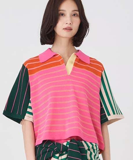 VENIT CRAZY BORDER POLO　KNIT