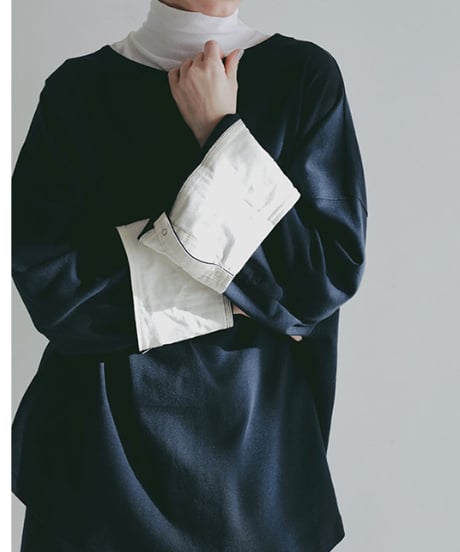 etre tokyo ボートネックカフスロンTee