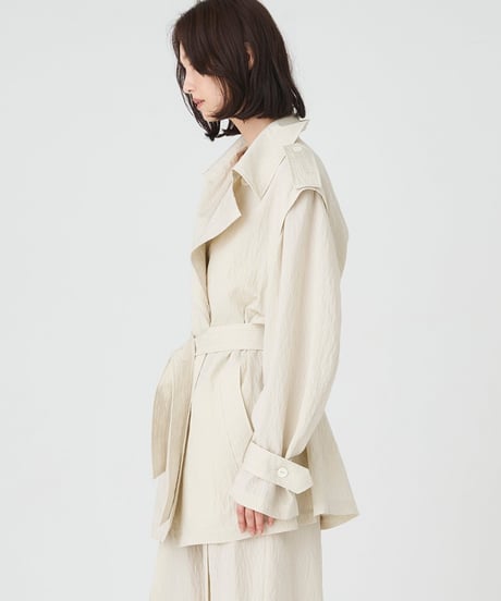 venit RECYCLENYLON*RAYON SHORT TRENCH COAT