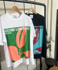 ANTHOM フロントプリントTシャツ