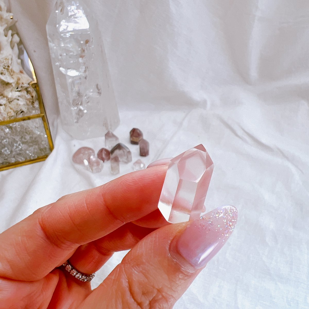 ピンクリチウムクォーツ　ハイクオリティ　ポイント　5 ピンクリチウムクォーツA | crystal shop mira
