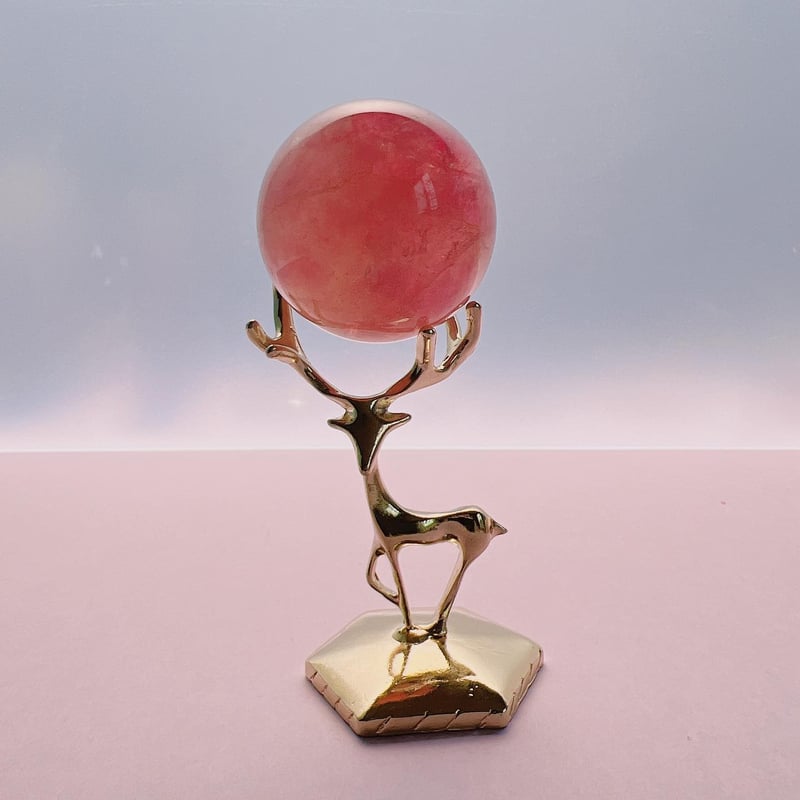 ピンクのフローライトスフィア | crystal shop mira ピンクのフローライトスフィア | crystal shop mira