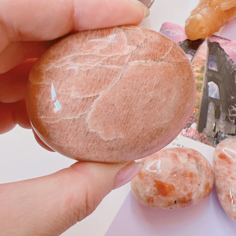 ピーチムーンストーン パーム | crystal shop mira