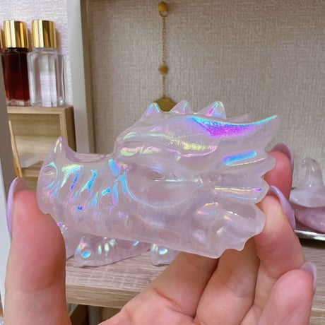 ローズクォーツエンジェルオーラ♡ドラゴン