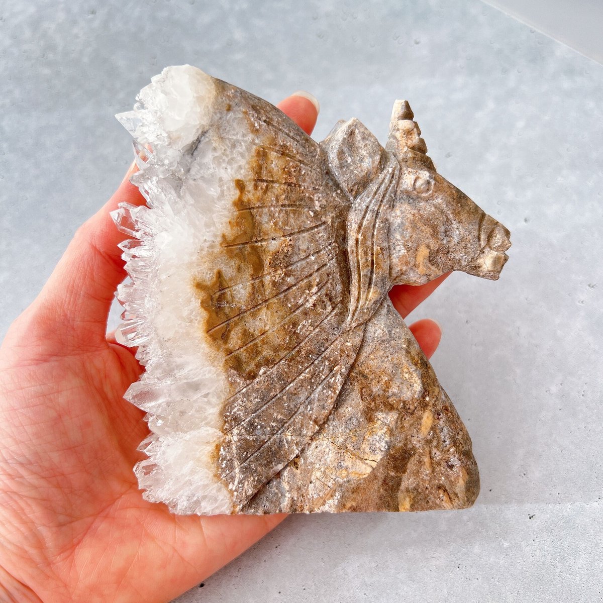 【☆クリスタル ワンド　水晶　ポイント　エンジェル　ユニコーン☆】 ヒーリング ワンド 水晶 ロッククリスタル ブラジル産